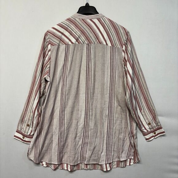 Soft Surroundings Blouse Top Button Shirt Size 2X Rayon Linen Blend D037 -13 - Picture 15 of 16